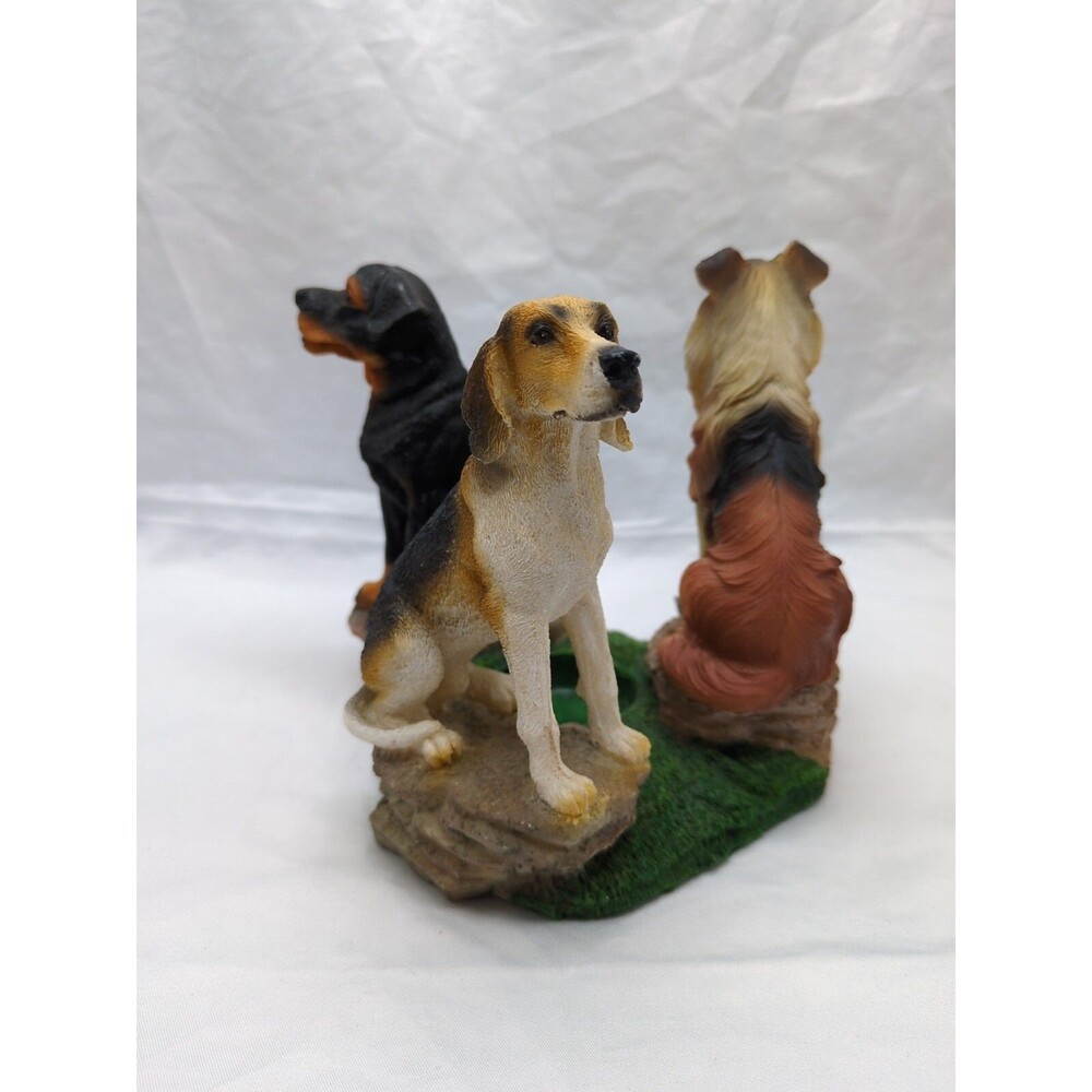 Vintage Dog Ceramic Tea-Light Candle Holder Beagle Rottweiler Collie